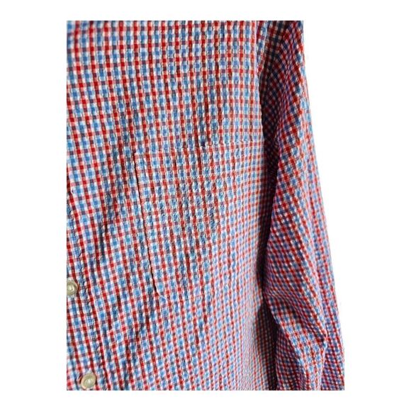 VINEYARD VINES PERFORMANCE Slim Fit Murray Gingham Check Shirt- Size Large - Picture 6 of 9
